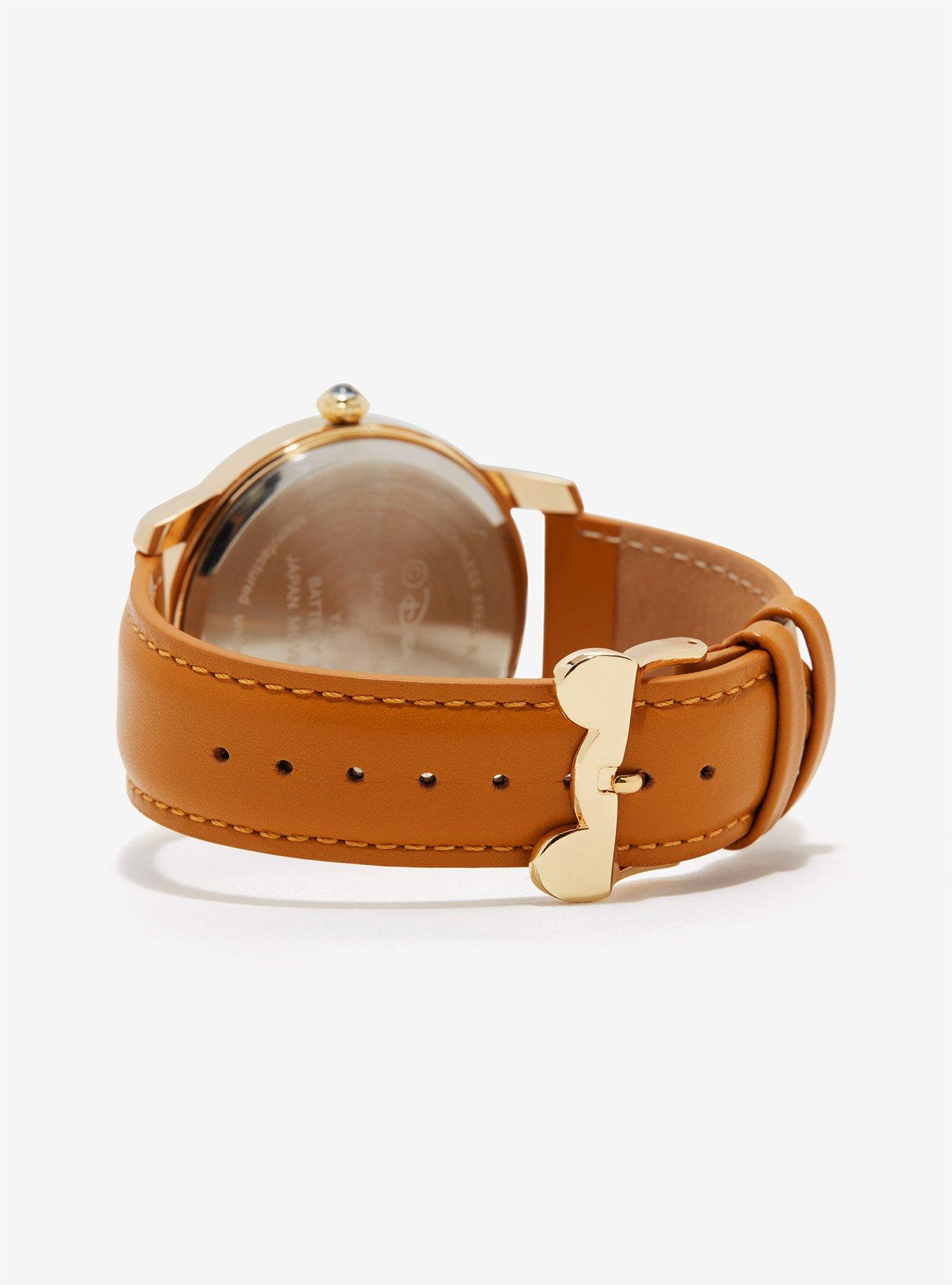 Disney Mickey Mouse Vintage Tan Leather Watch - BoxLunch Exclusive, , alternate