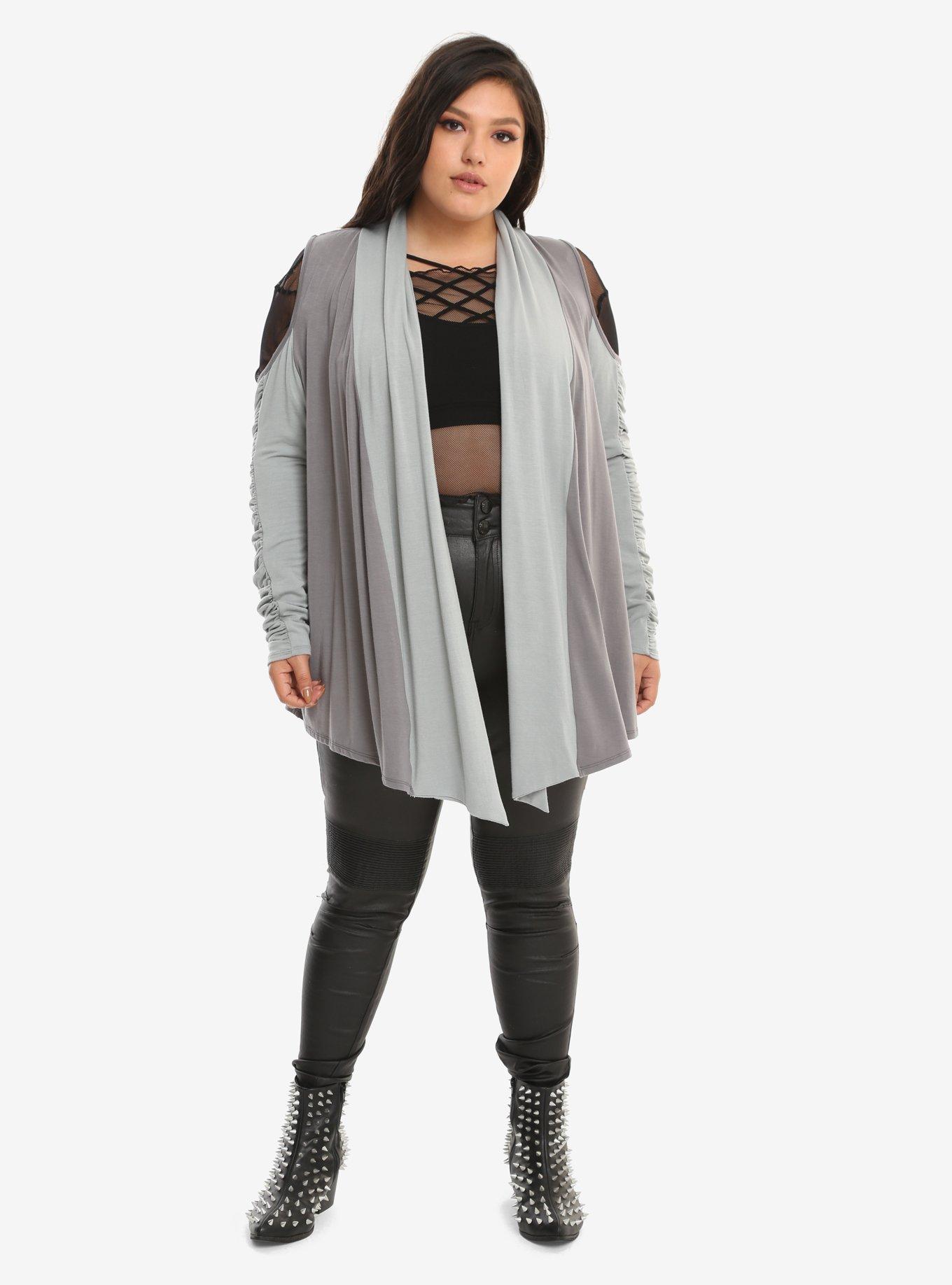 Her Universe Star Wars: The Last Jedi Rey Girls Cardigan Plus Size, , alternate