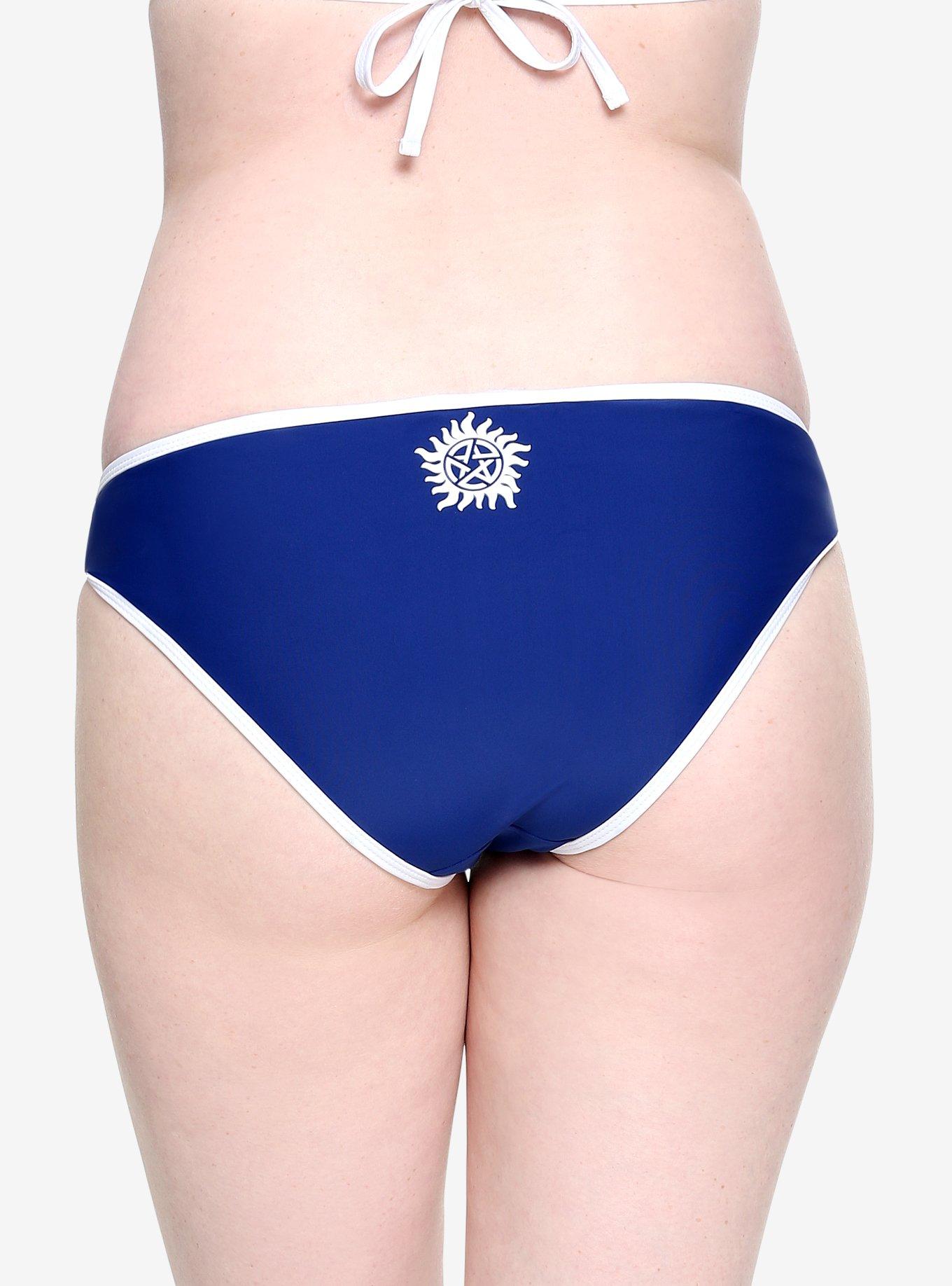 Supernatural Varsity Swim Bottoms, BLUE, alternate