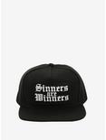 BlackCraft Sinners Are Winners Snapback Hat, , alternate