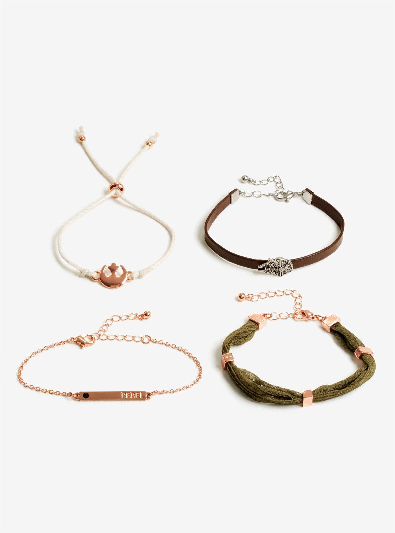 Star Wars Rebel Bracelet Set - BoxLunch Exclusive, , alternate