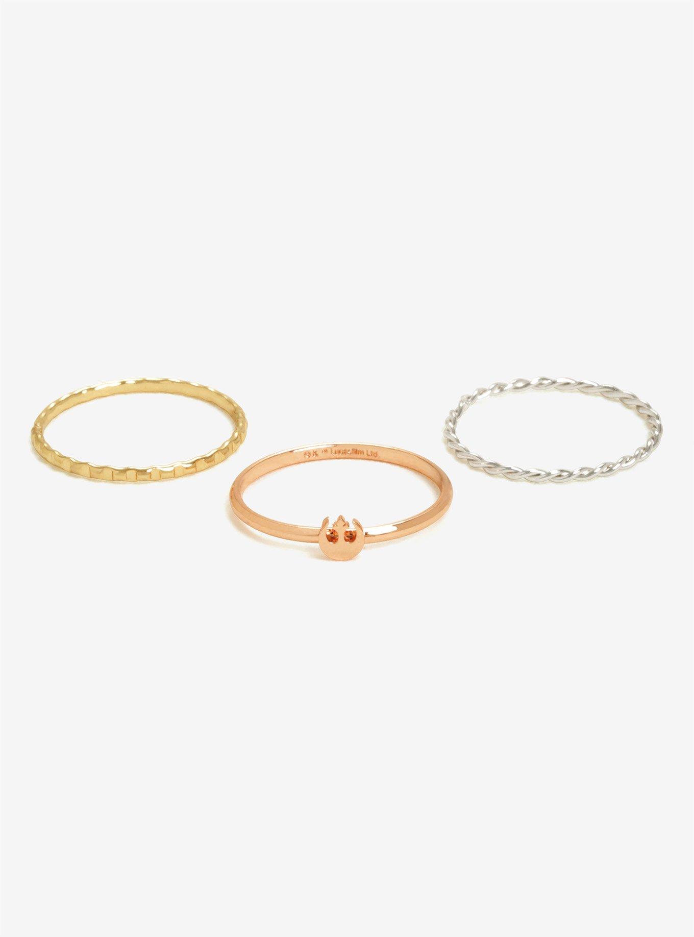 Star Wars Rebel Stacking Rings - BoxLunch Exclusive, , alternate