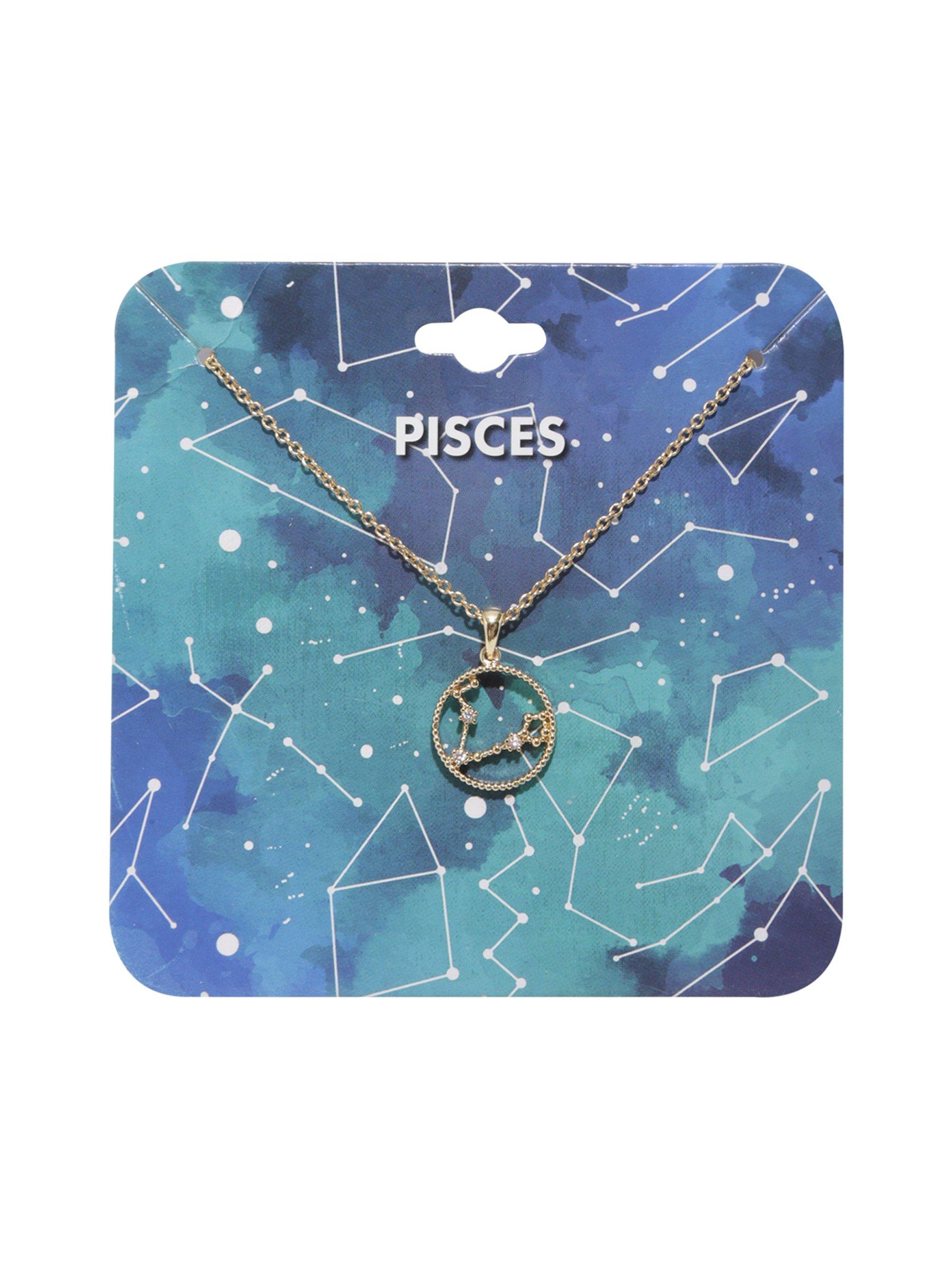 Pisces Constellation Necklace, , alternate
