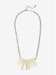 Blackheart Clear Crystal Chain Necklace, , alternate