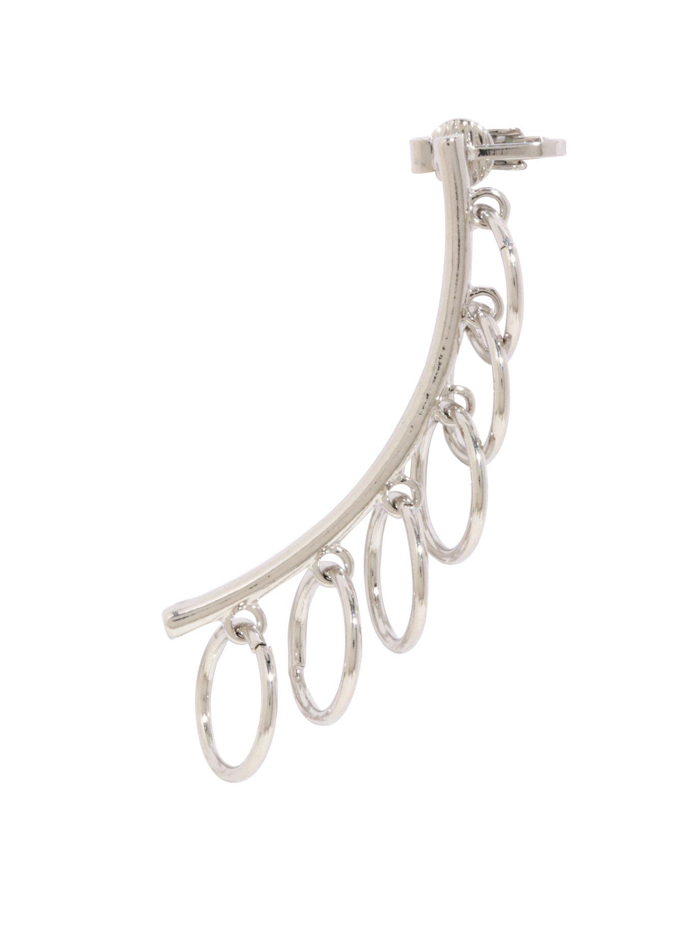 Blackheart Pierced Ear Cuff, , alternate