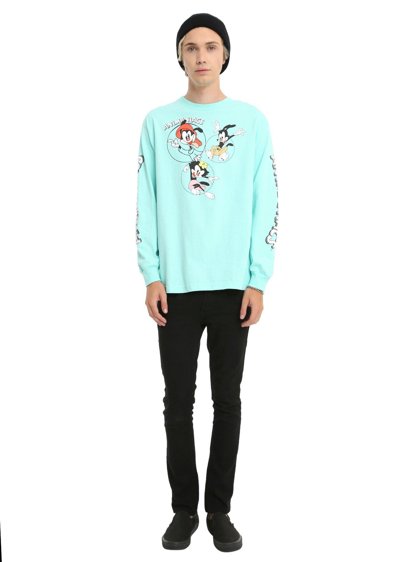 Animaniacs Turquoise Long-Sleeve T-Shirt, , alternate