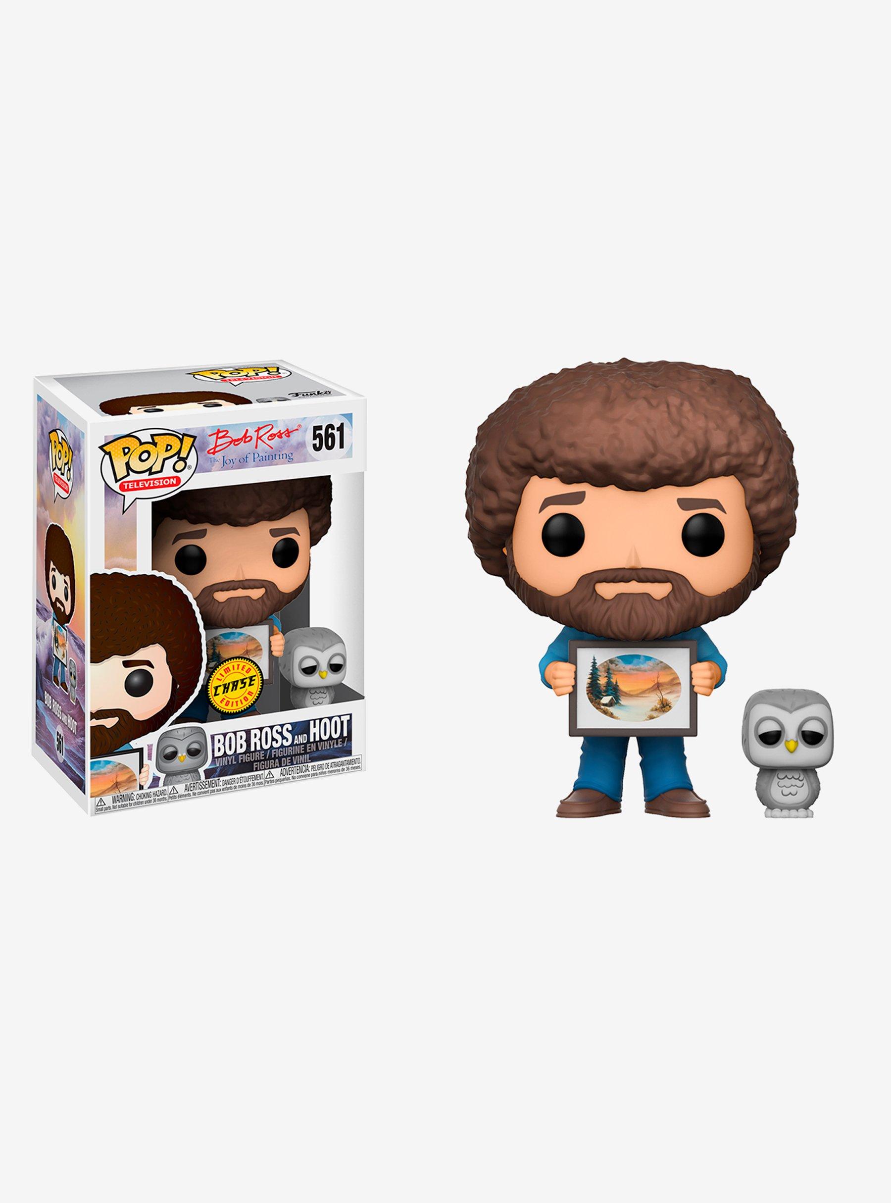Funko Bob Ross - The Joy of Painting Pop! Television Bob Ross And Raccoon Vinyl Figure, , alternate
