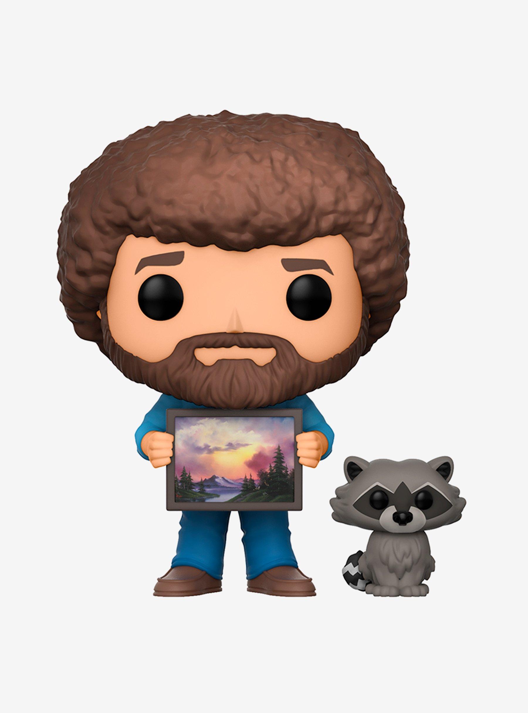 Funko Bob Ross - The Joy of Painting Pop! Television Bob Ross And Raccoon Vinyl Figure, , alternate