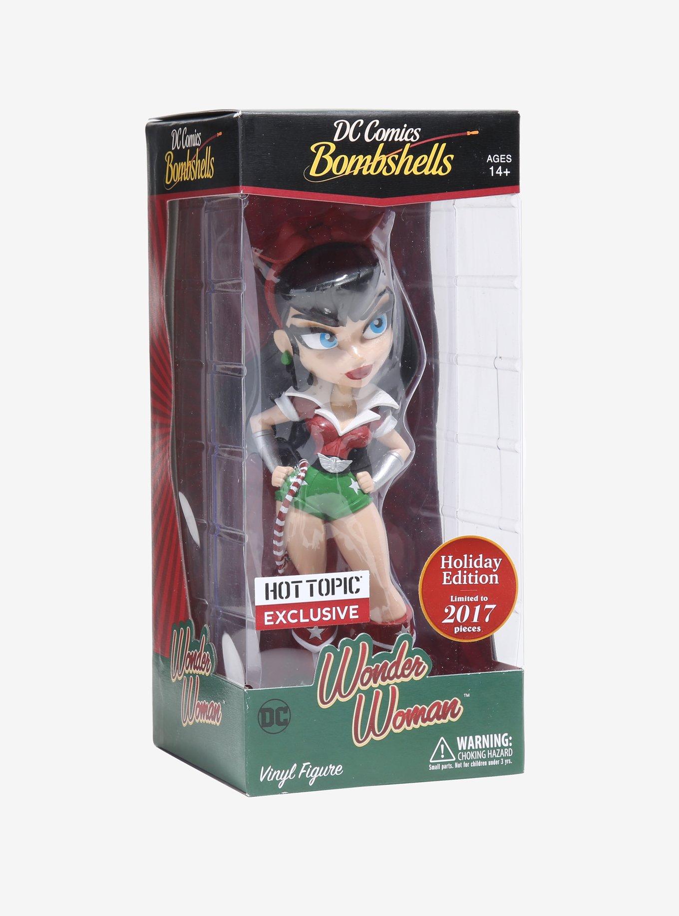 DC Comics Bombshells Wonder Woman 2017 Holiday Edition Vinyl Figure Hot Topic Exclusive, , alternate