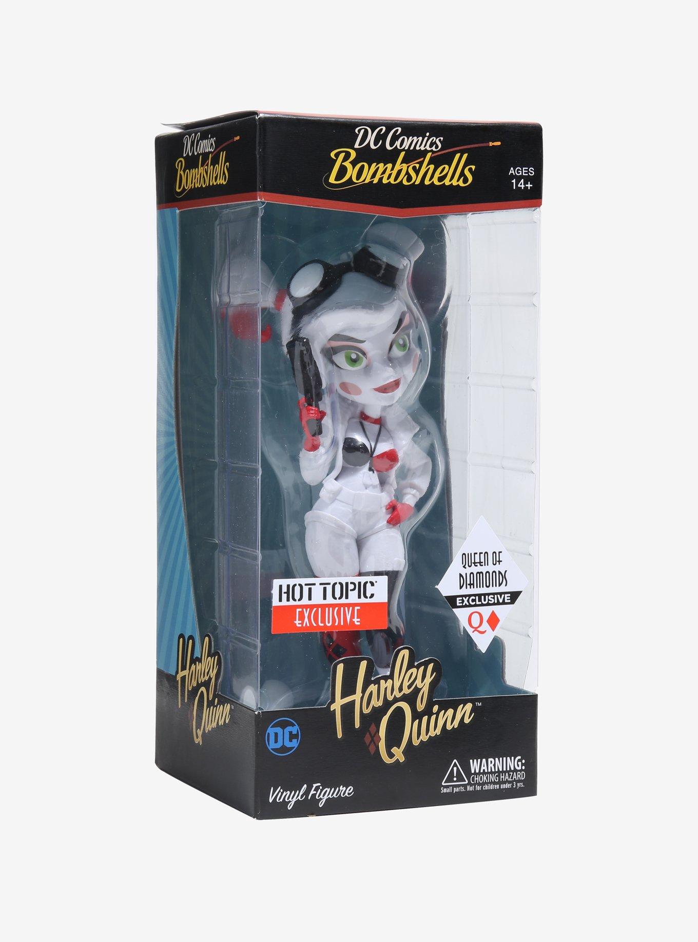 DC Comics Bombshells Harley Quinn Queen Of Diamonds Edition Vinyl Figure Hot Topic Exclusive, , alternate