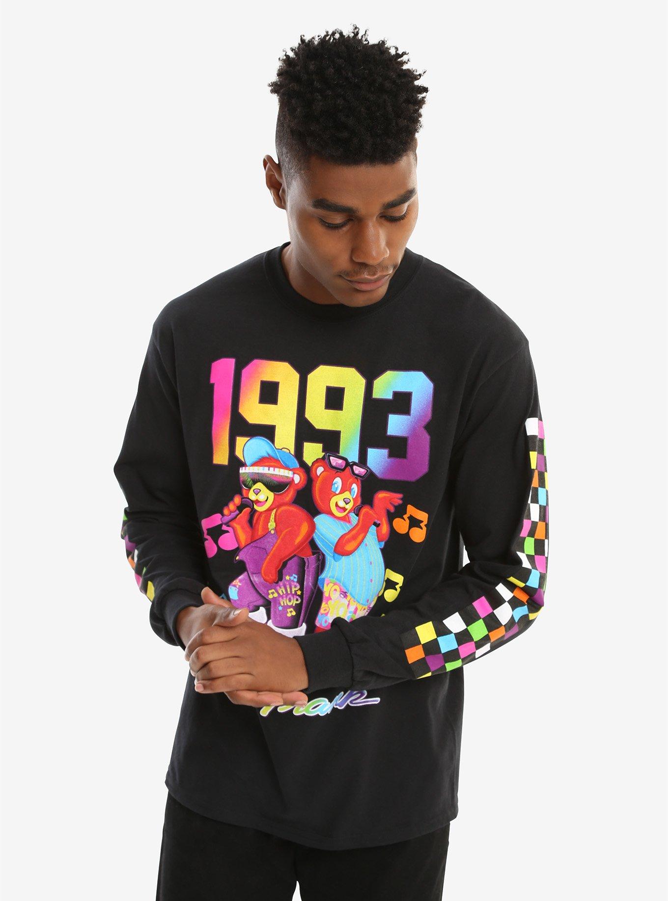 Lisa Frank 90's Bear Long-Sleeve T-Shirt, , alternate