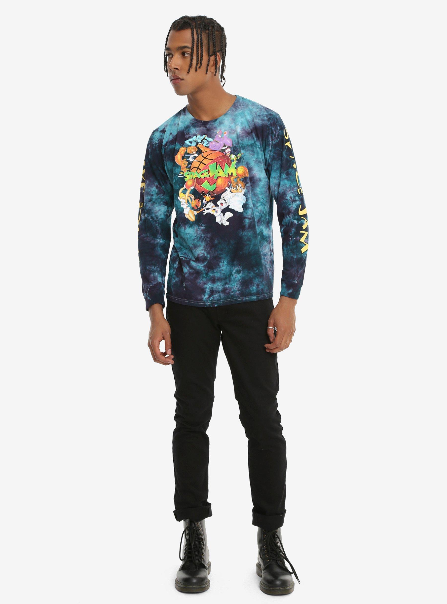 Space Jam Group Tie Dye Long-Sleeve T-Shirt, , alternate