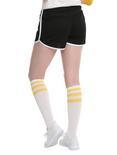 Black & White Girls Varsity Shorts, , alternate