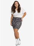 Disney Mickey Mouse Foldover Cotton-Blend Pencil Skirt Plus Size, , alternate