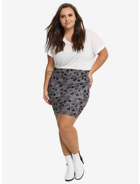 Plus Size Disney Mickey Mouse Foldover Cotton-Blend Pencil Skirt Plus Size, , hi-res