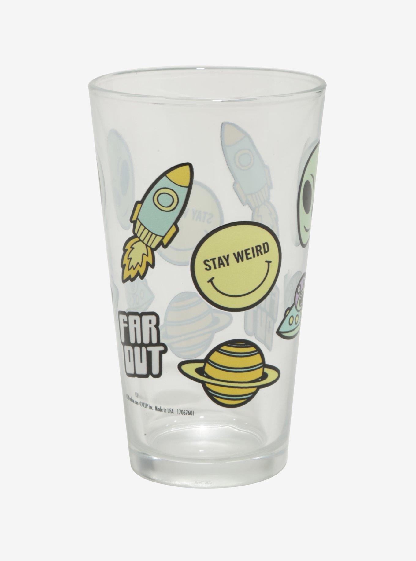 Far Out Space Alien Pint Glass, , alternate