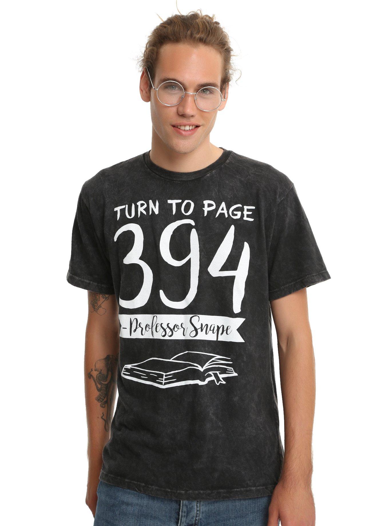 Harry Potter Turn To Page 394 Mineral Wash T-Shirt, , alternate