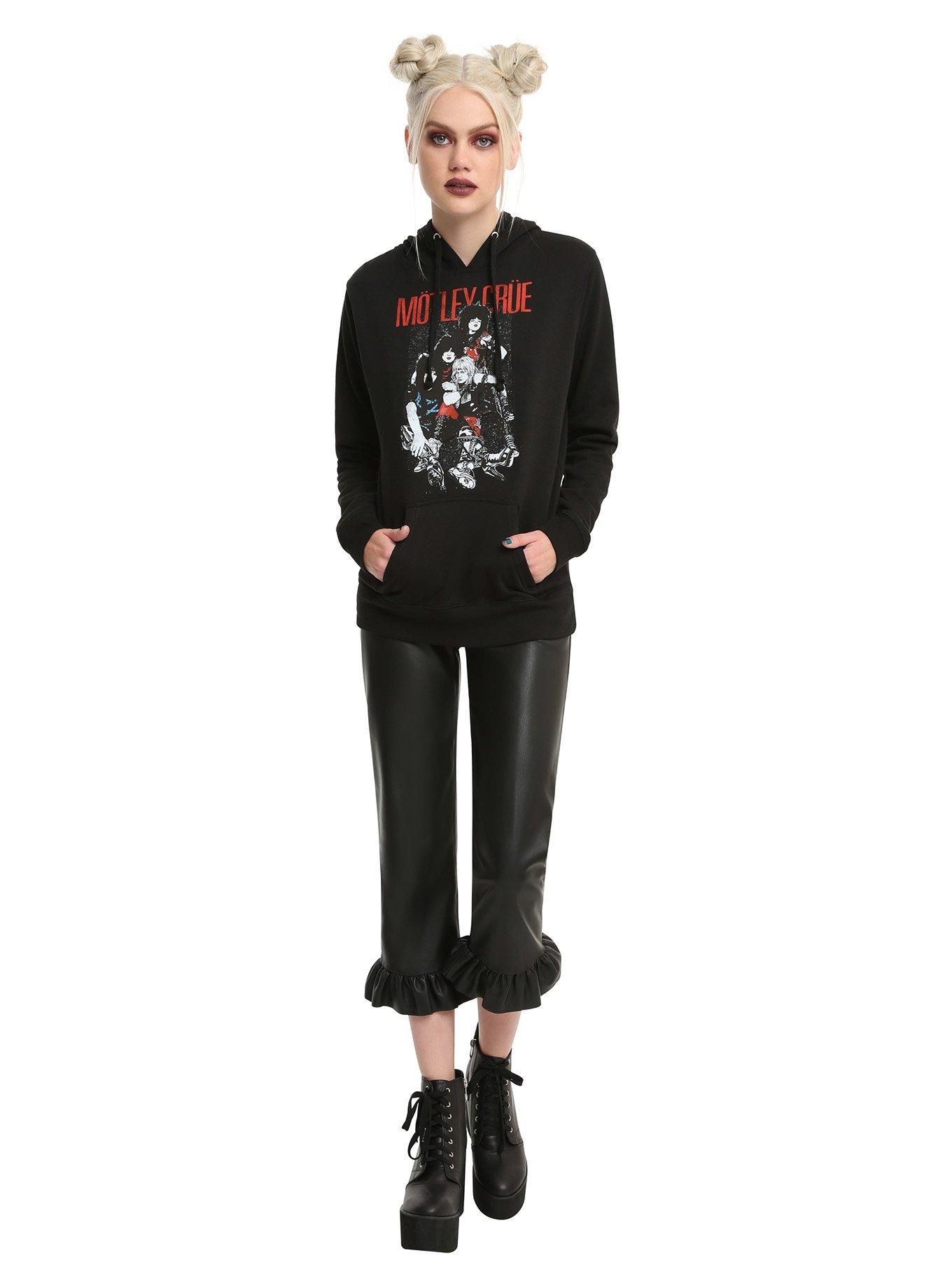 Motley Crue Group Girls Hoodie, , alternate