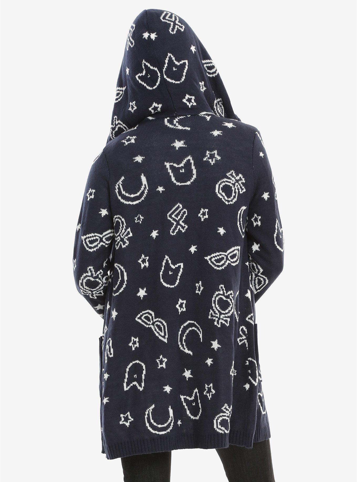 Sailor Moon Hooded Open Cardigan, , alternate