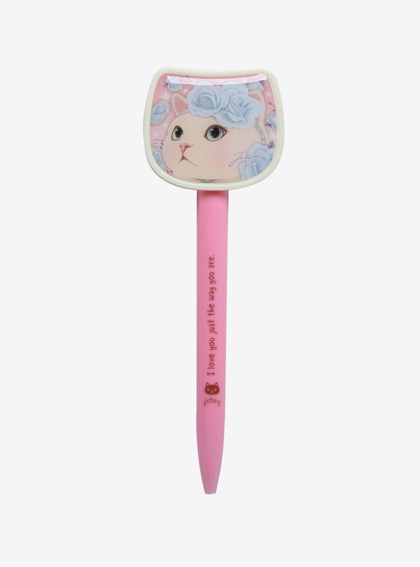 Jetoy Choo Choo Blue Rose Kiss Kiss Pen, , alternate