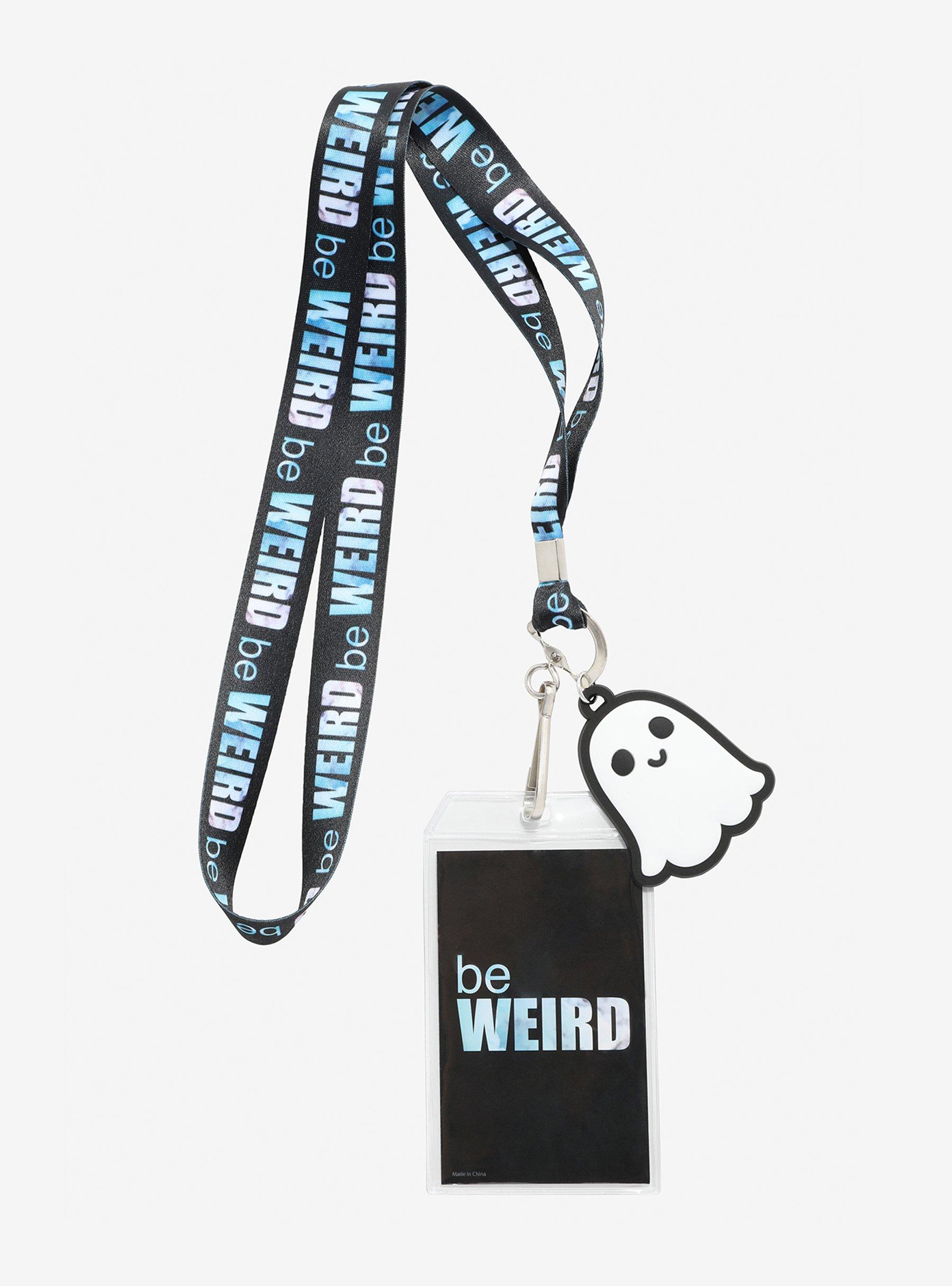 Be Weird Ghost Lanyard, , alternate