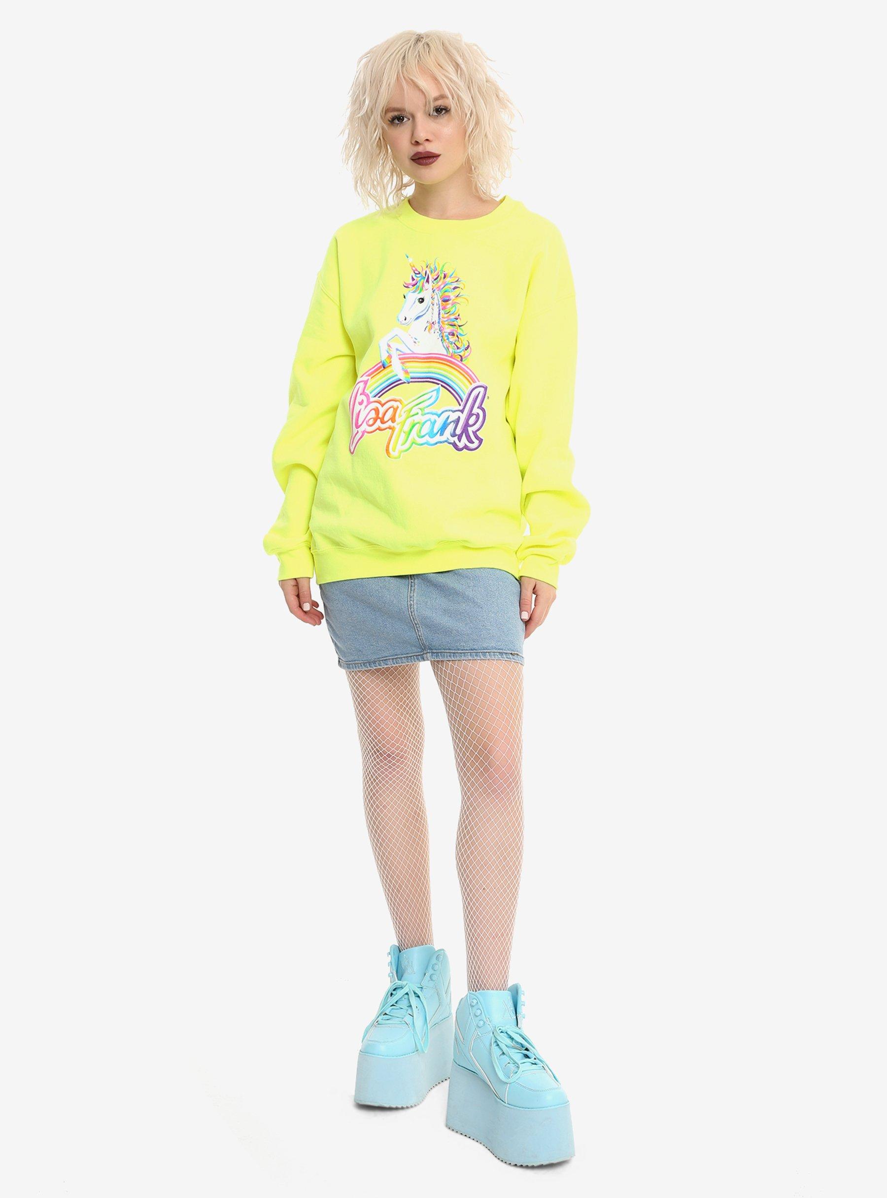 Lisa Frank Rainbow Mischief Unicorn Girls Sweatshirt, , alternate