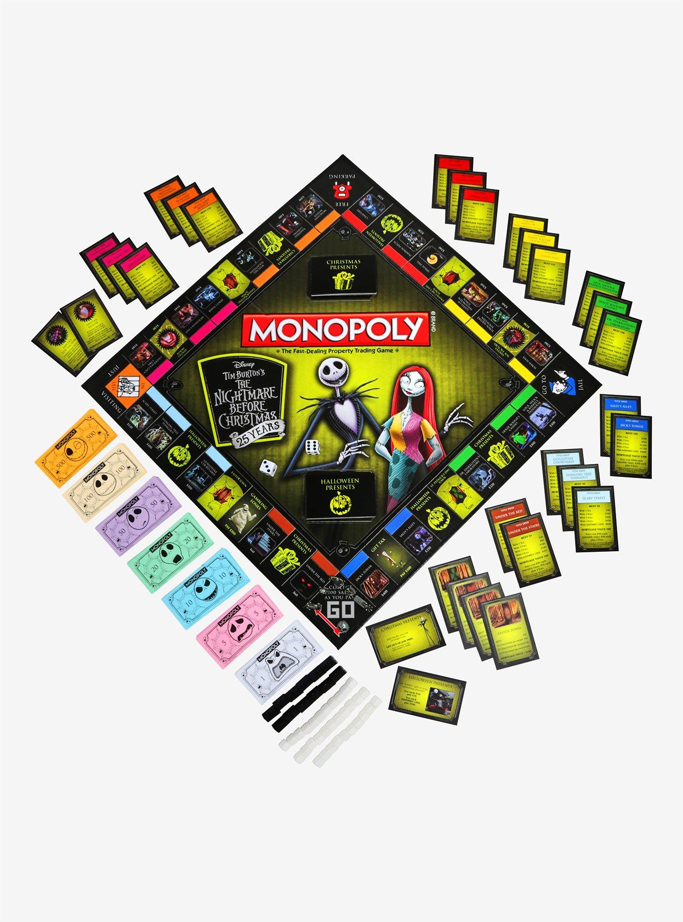 The Nightmare Before Christmas Monopoly, , alternate