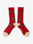 Marvel Guardians Of The Galaxy Groot Faces Crew Socks, , alternate