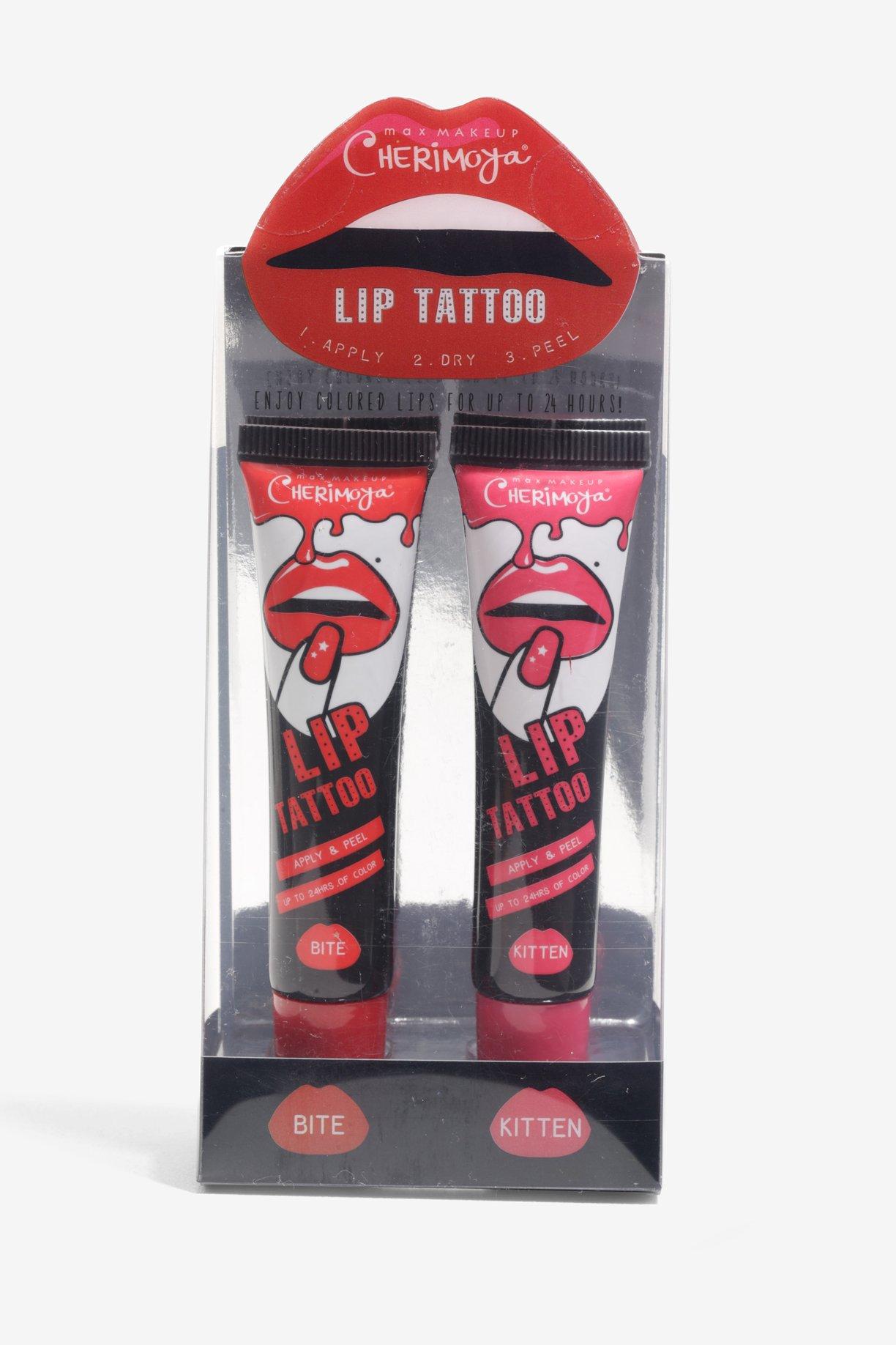 Max Makeup Cherimoya Bite/Kitten Lip Tattoo Set, , alternate