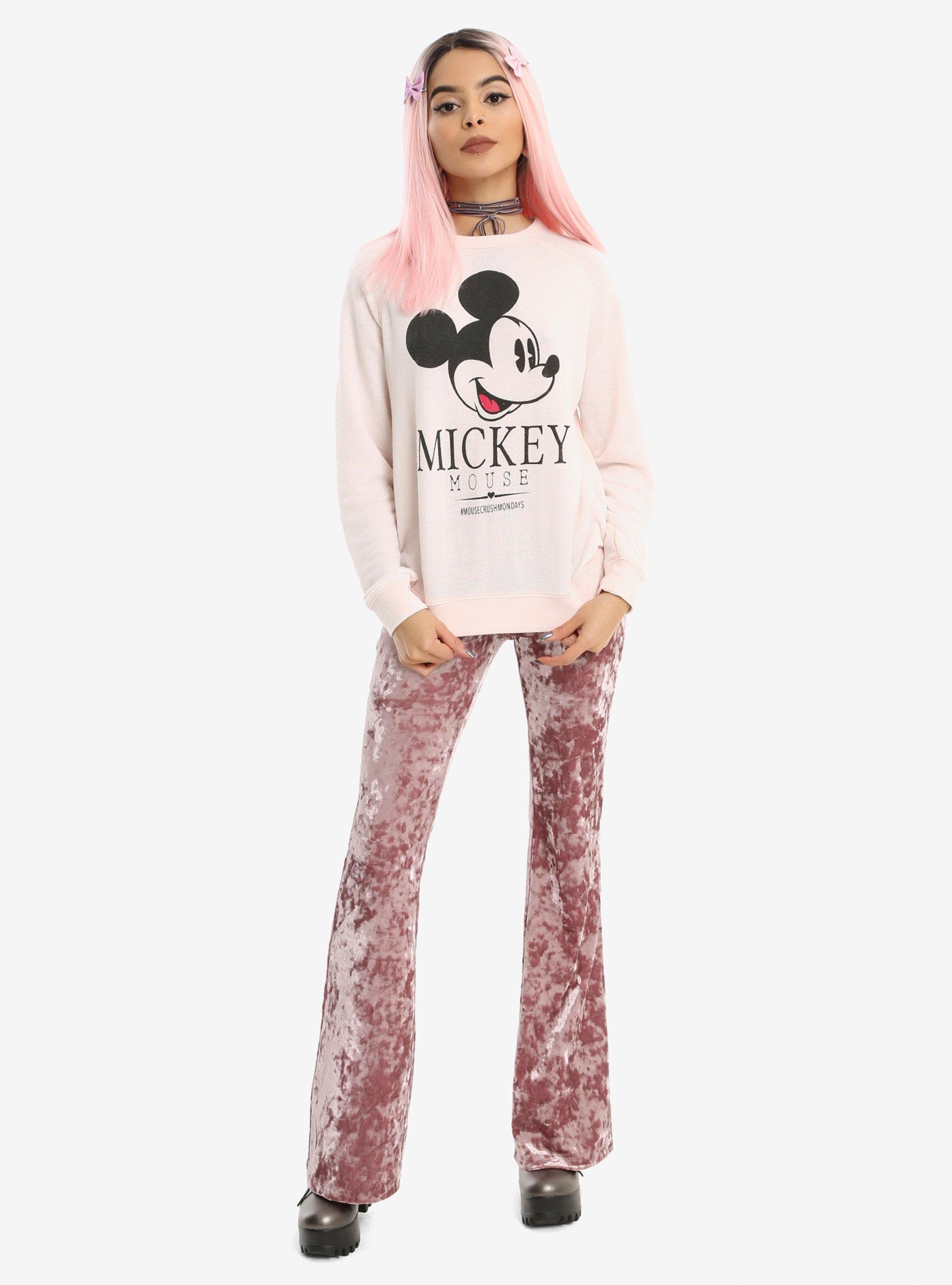 Disney Mickey Mouse Girls Burnout Pullover Top, MULTI, alternate