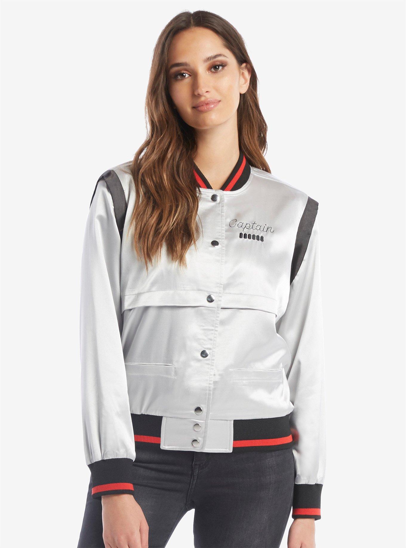 Her Universe Star Wars Captain Phasma Satin Bomber Jacket, , alternate