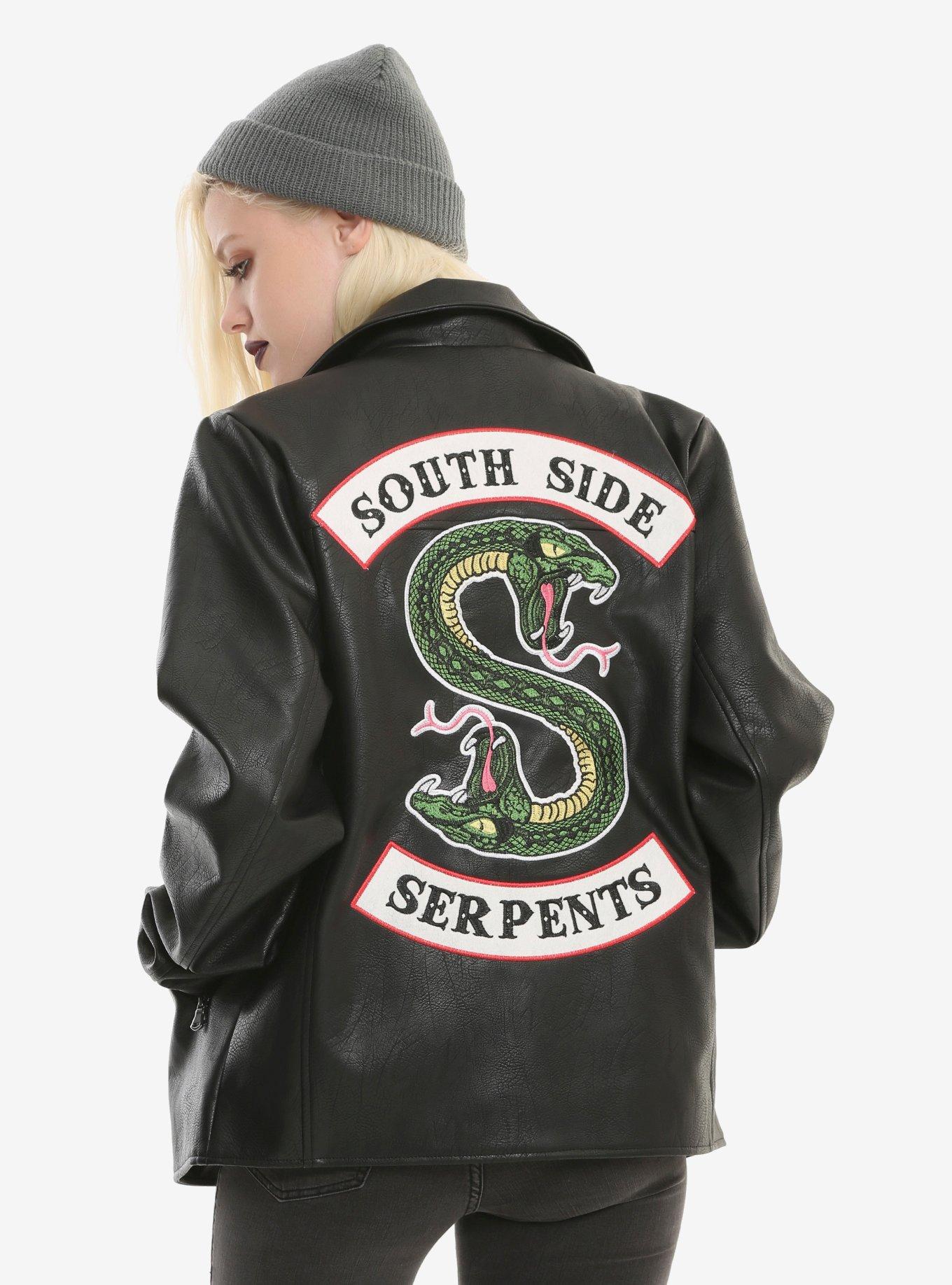 Hot Topic Riverdale Southside Serpents Faux Leather Jacket Hot Topic