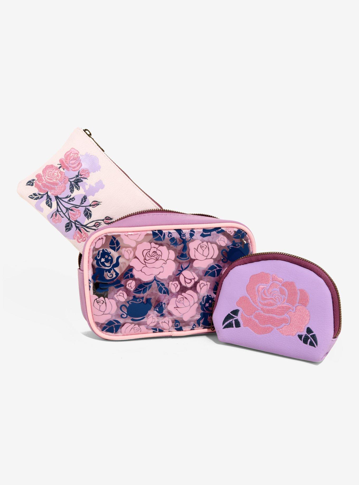 Loungefly Disney Beauty And The Beast Makeup Bag Set, , alternate