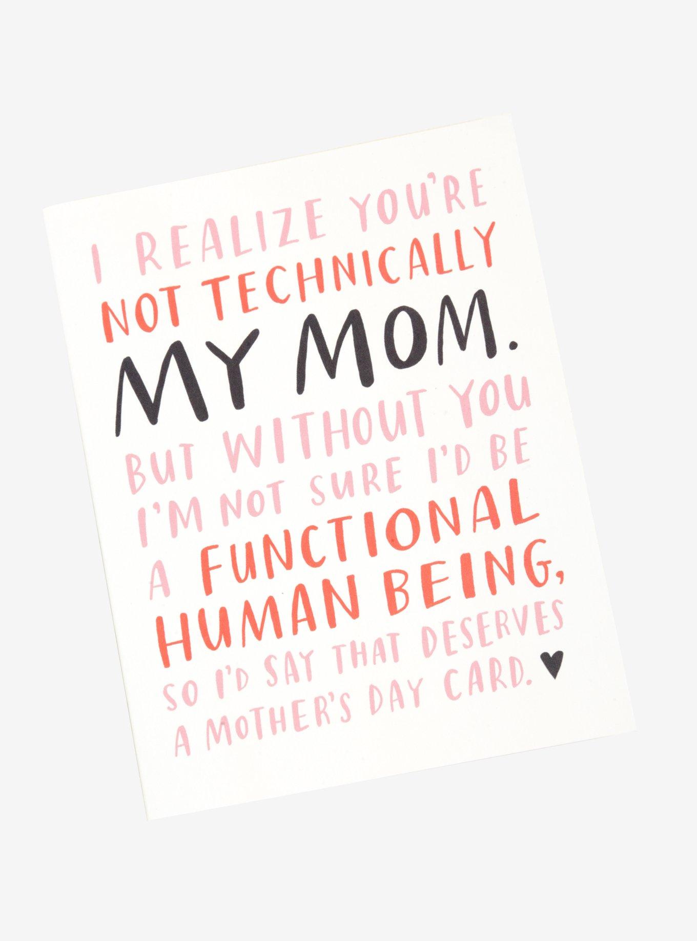 Not Technically My Mom Mother's Day Card, , alternate
