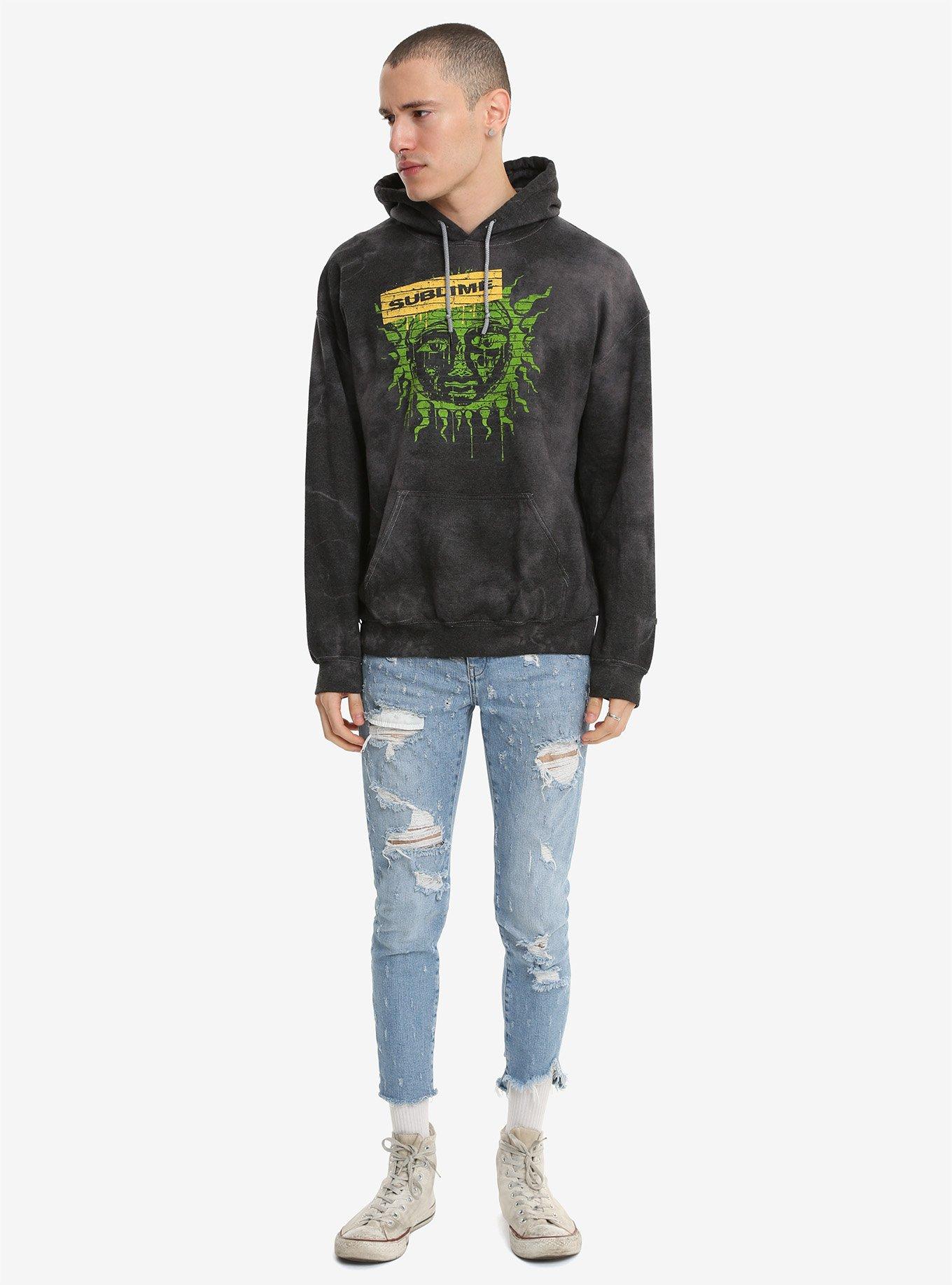 Sublime Graffiti Sun Logo wash Hoodie, , alternate