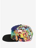 Rick And Morty Allover Sublimation Snapback Hat, , alternate