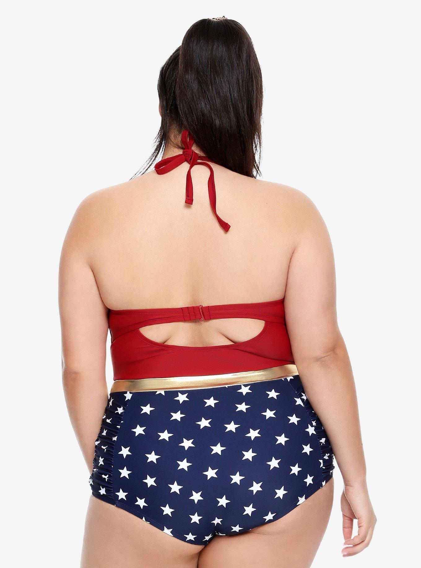 DC Comics Wonder Woman Retro Swimsuit Plus Size