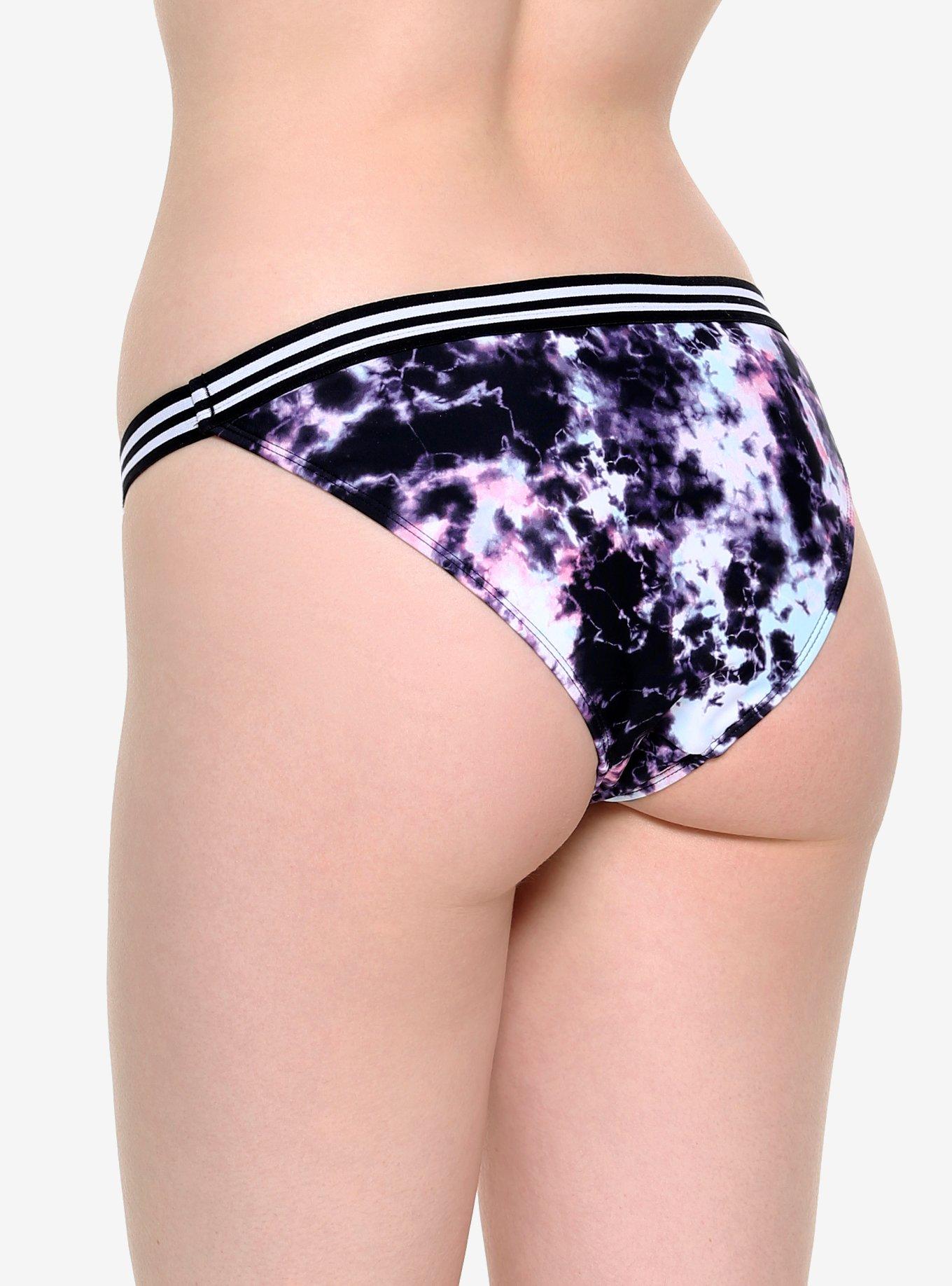 Purple Tie-Dye Swim Bottoms, TIE DYE, alternate