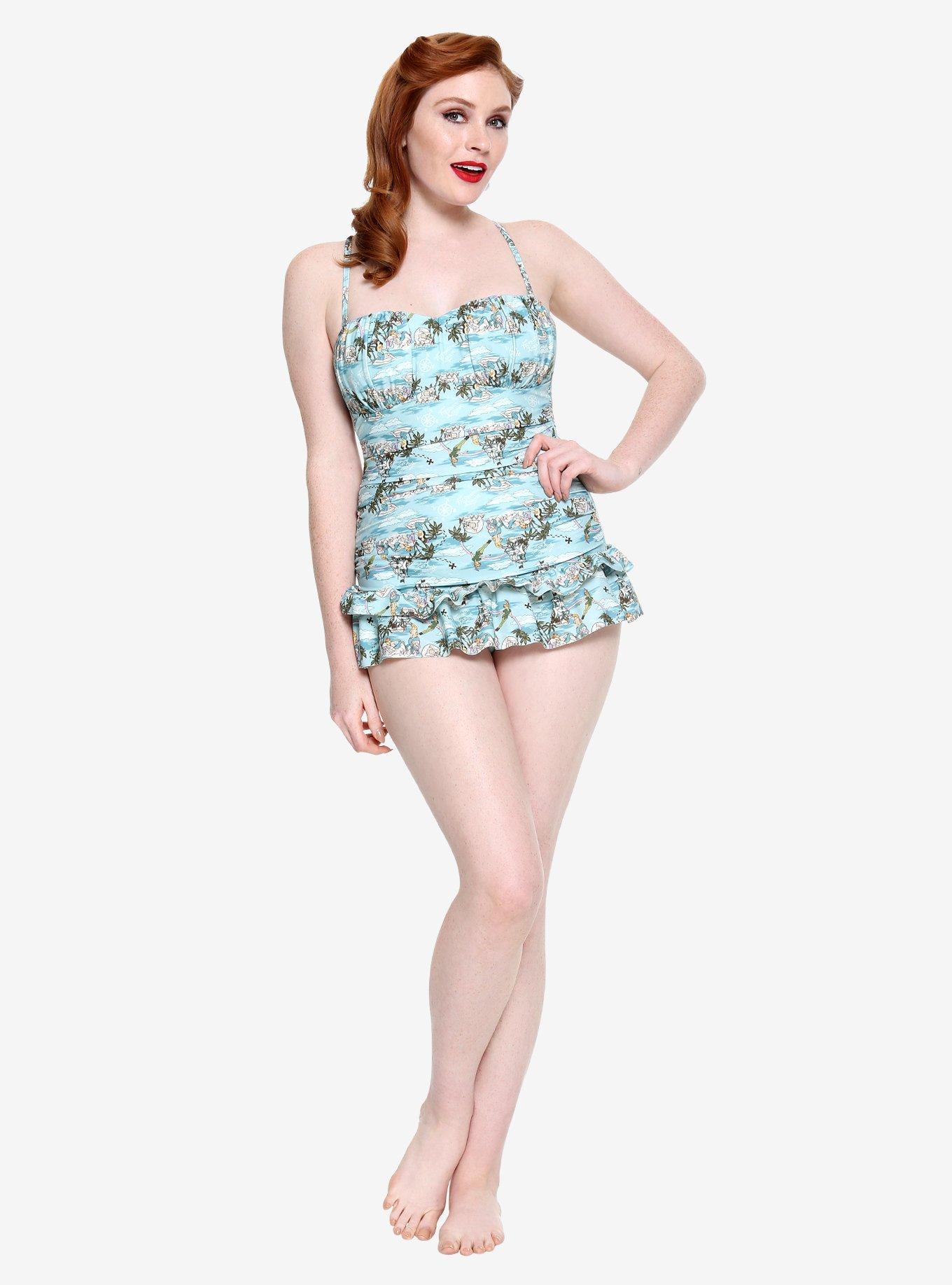 Disney Peter Pan Mermaid Lagoon Retro Swimsuit, MULTI, alternate