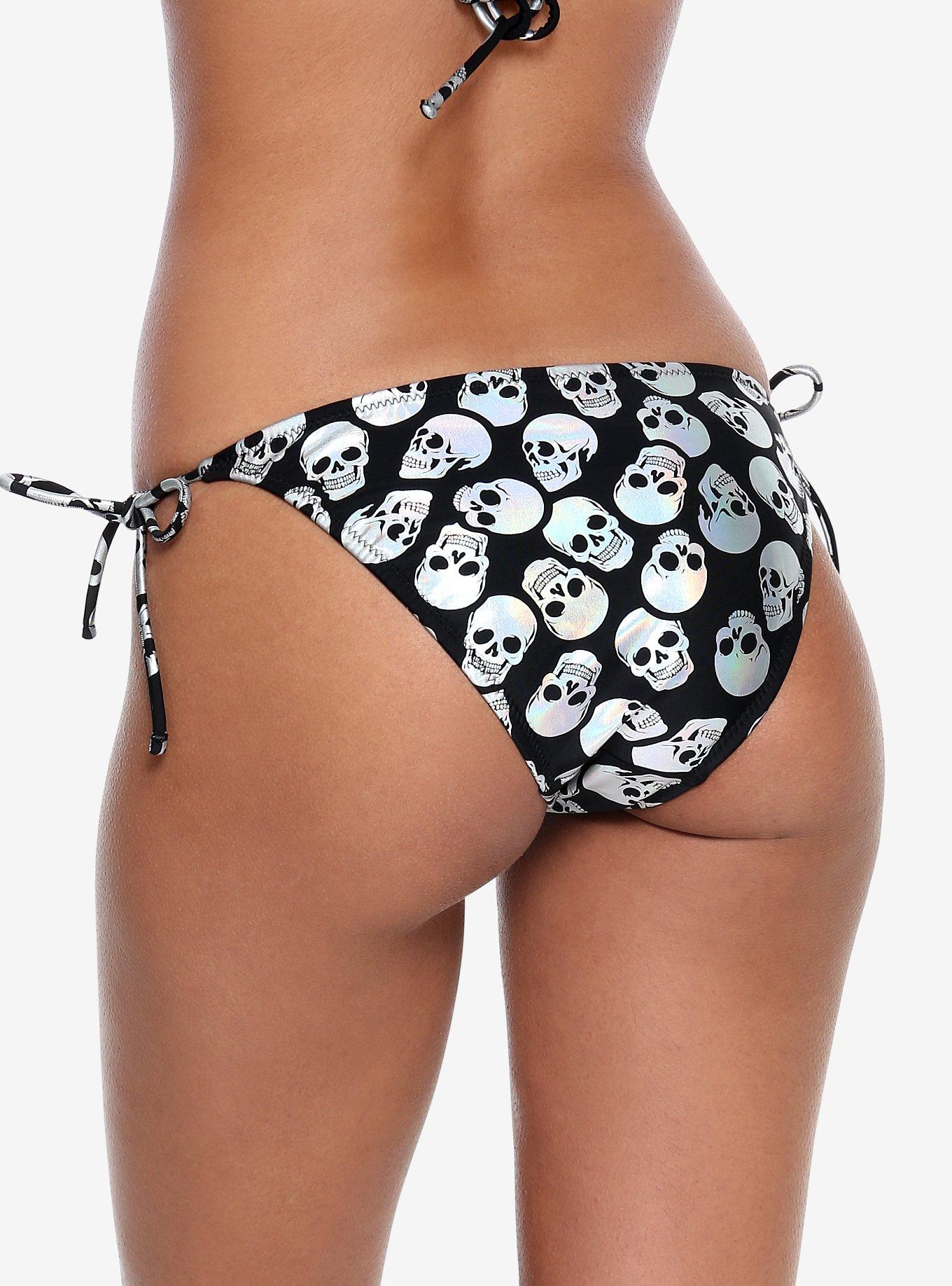 Holographic Skull Swim Bottoms, , alternate