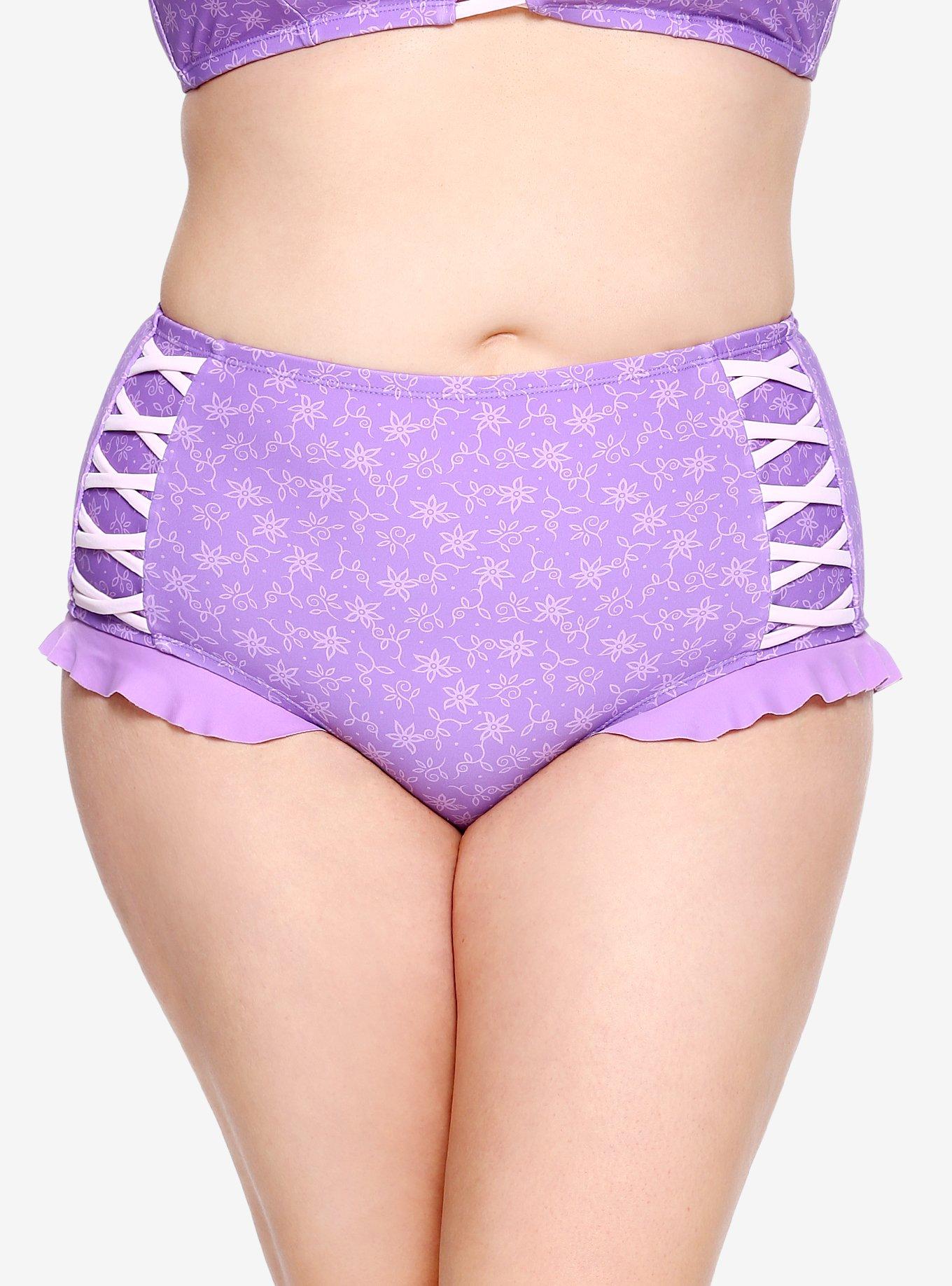 Disney Tangled Rapunzel Swim Bottoms Plus Size, PURPLE, alternate