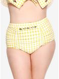 Disney Beauty And The Beast Belle Gingham Swim Bottoms Plus Size, YELLOW, alternate