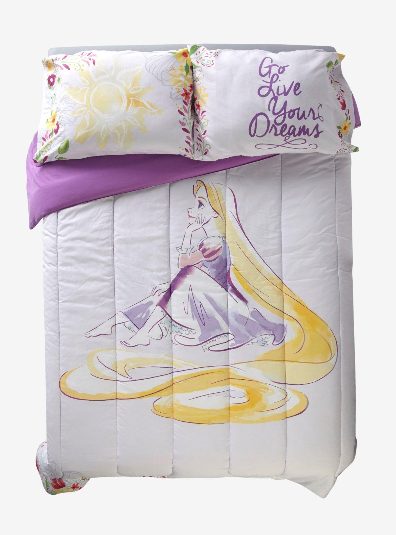 Disney Tangled Rapunzel Floral Full/Queen Comforter, , alternate