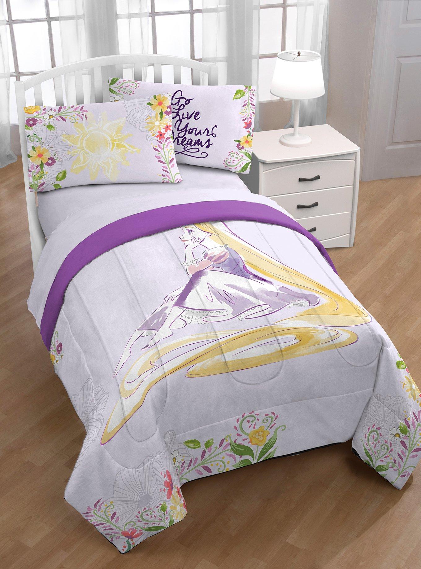Disney Tangled Rapunzel Floral Full/Queen Comforter, , alternate