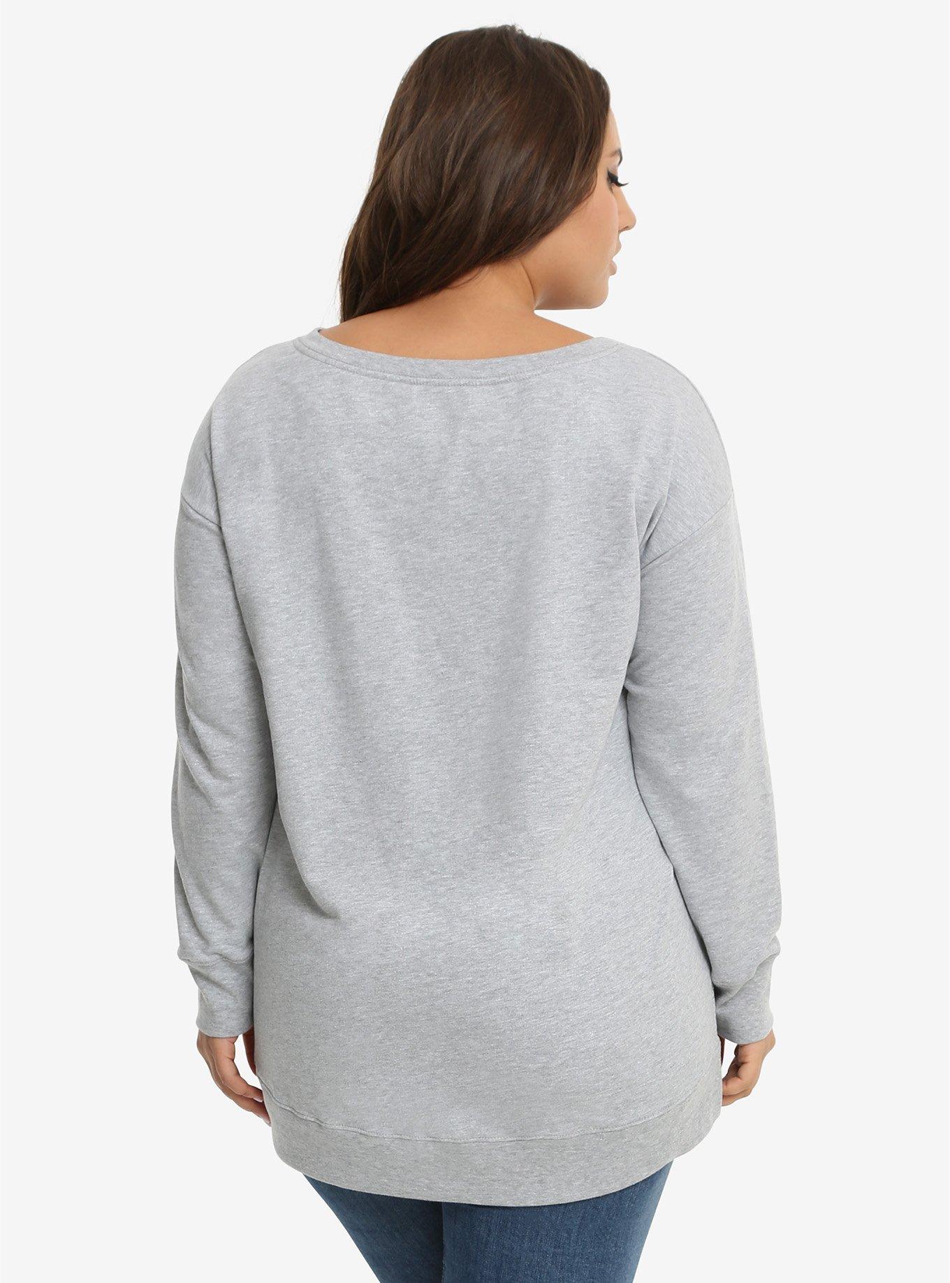 DC Comics Wonder Woman Tie-Front Sweatshirt Plus Size, , alternate