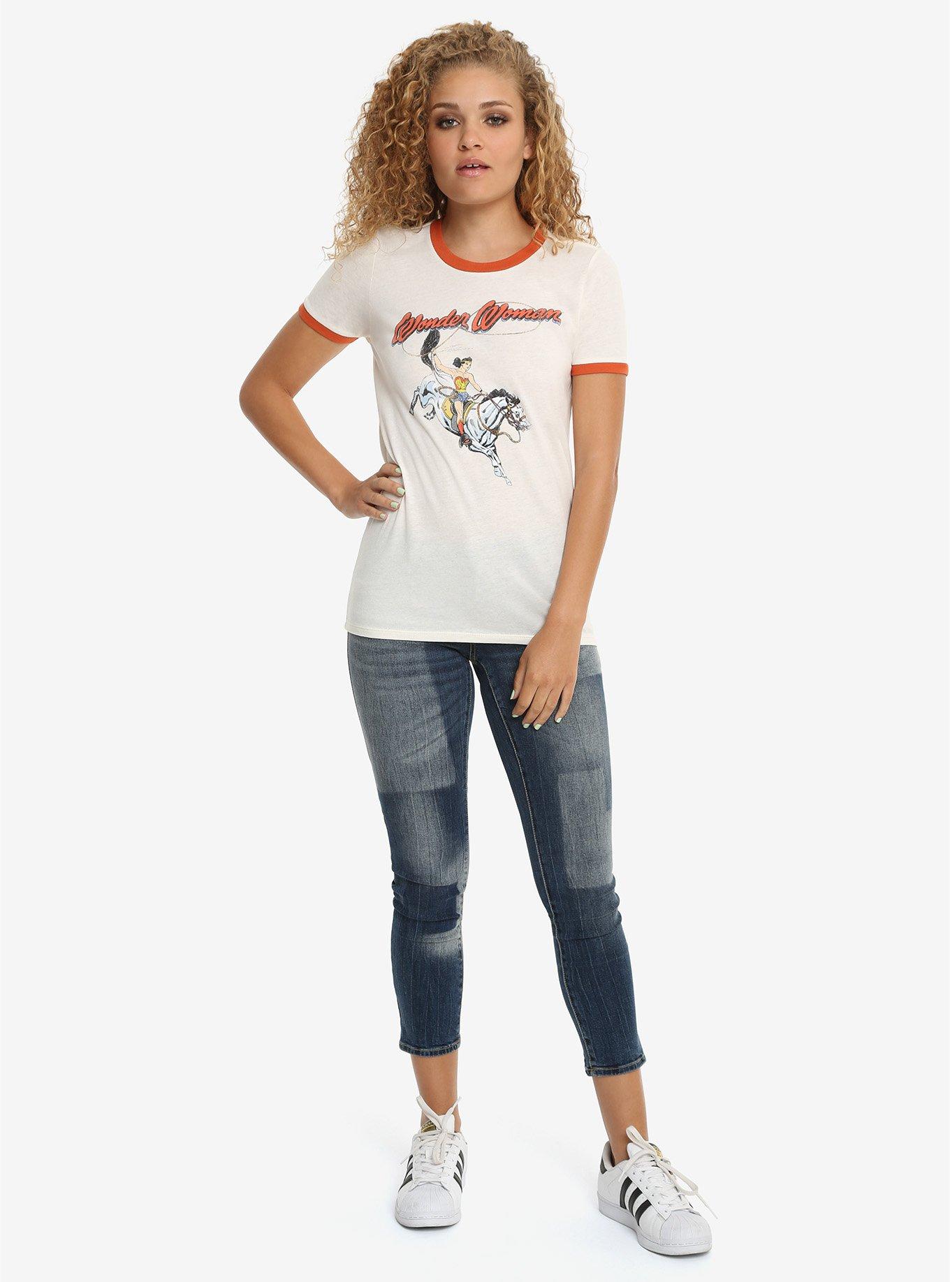 DC Comics Wonder Woman Ringer T-Shirt, , alternate