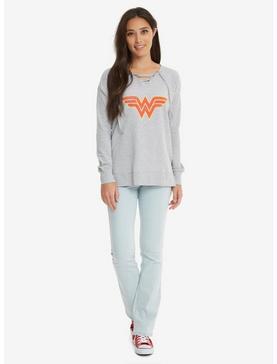 DC Comics Wonder Woman Tie-Front Sweatshirt, , hi-res