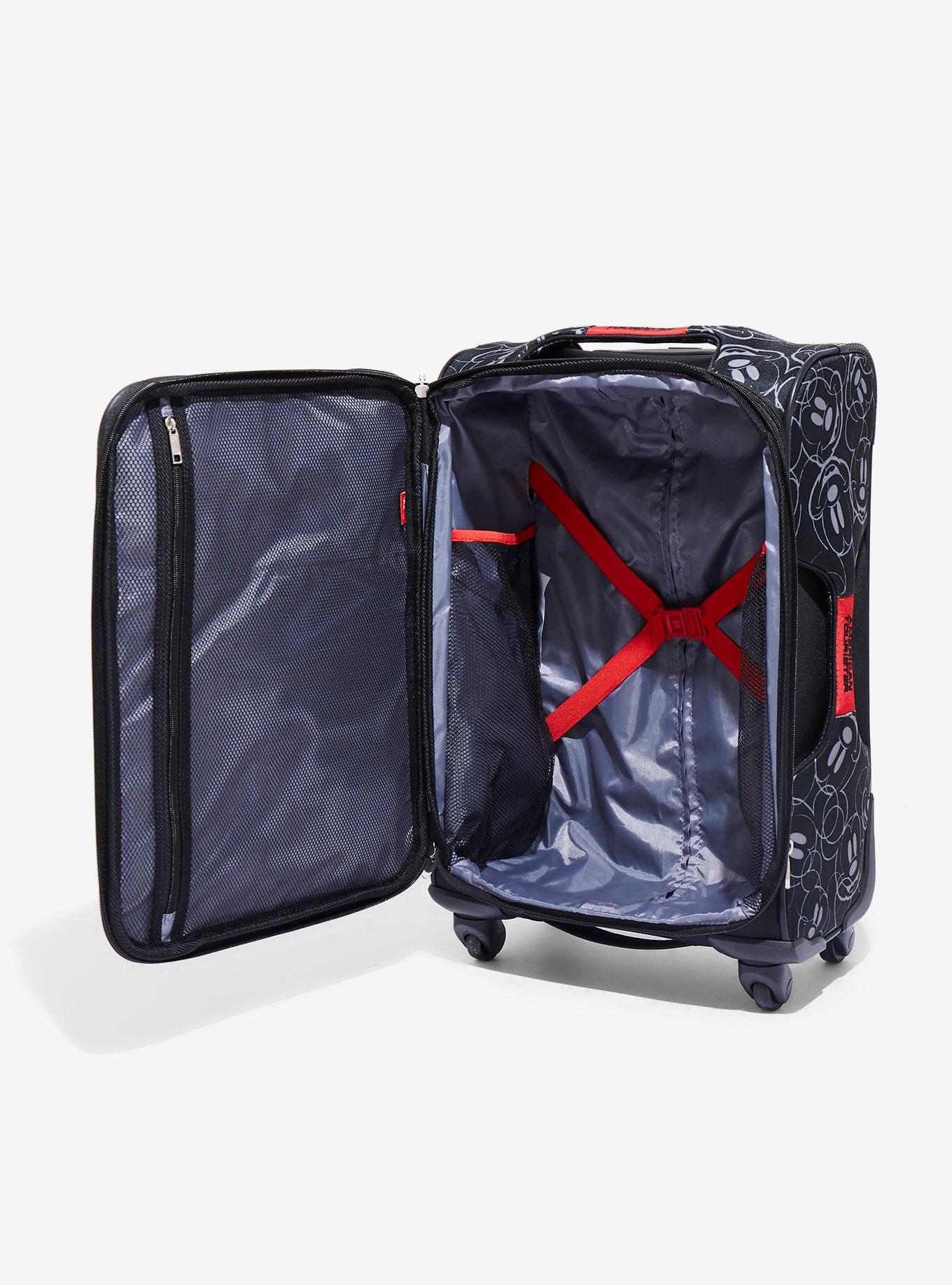 Disney Mickey Mouse Face 21 Inch Spinner Luggage, , alternate