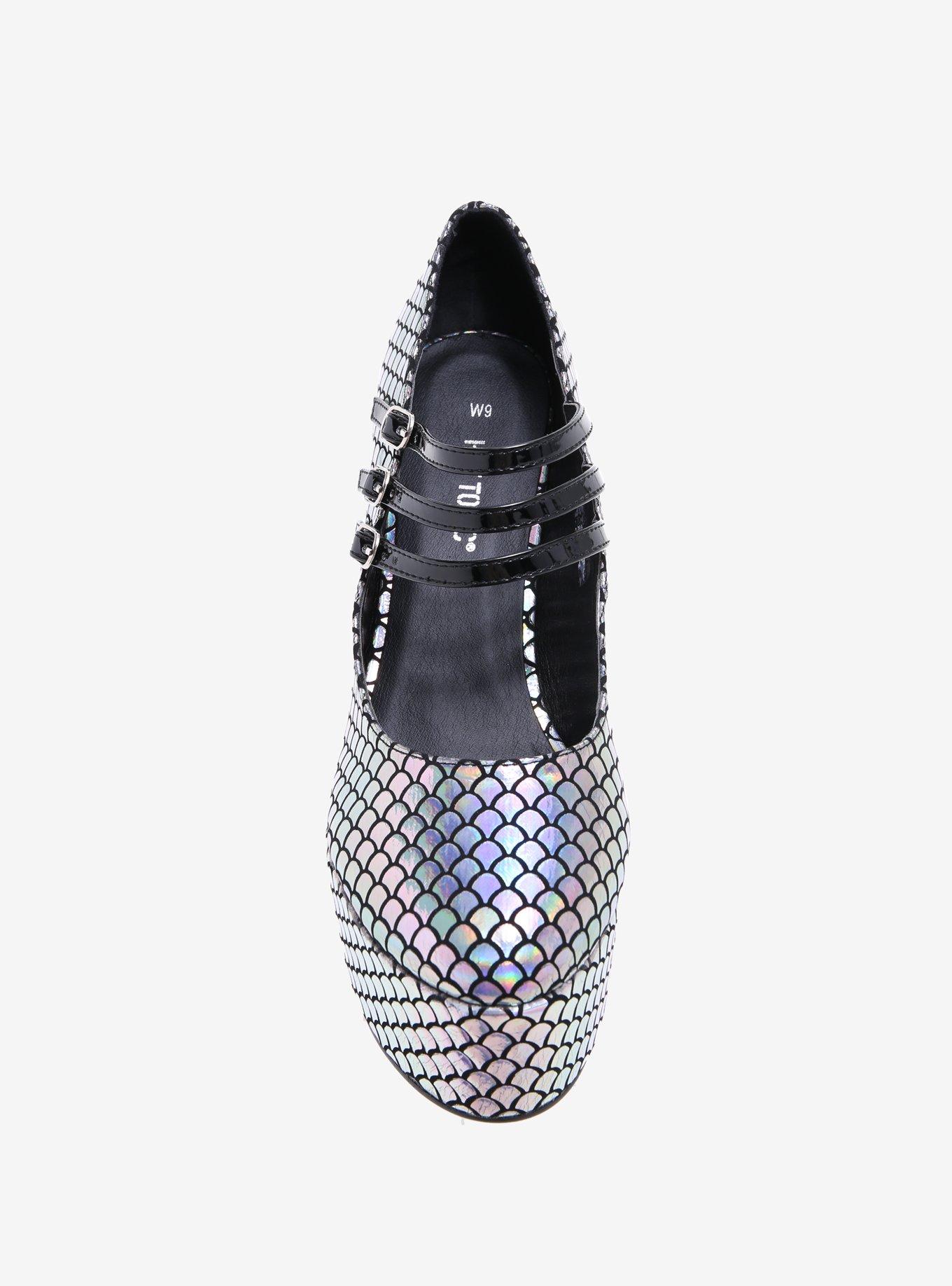 Holographic Mermaid Platform Heel, , alternate