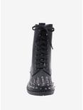 Spiked Toe Combat Boots, , alternate